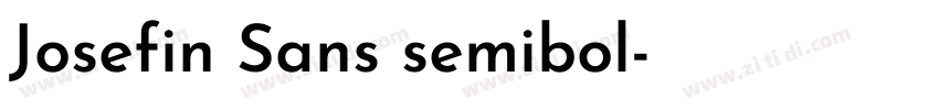 Josefin Sans semibol字体转换